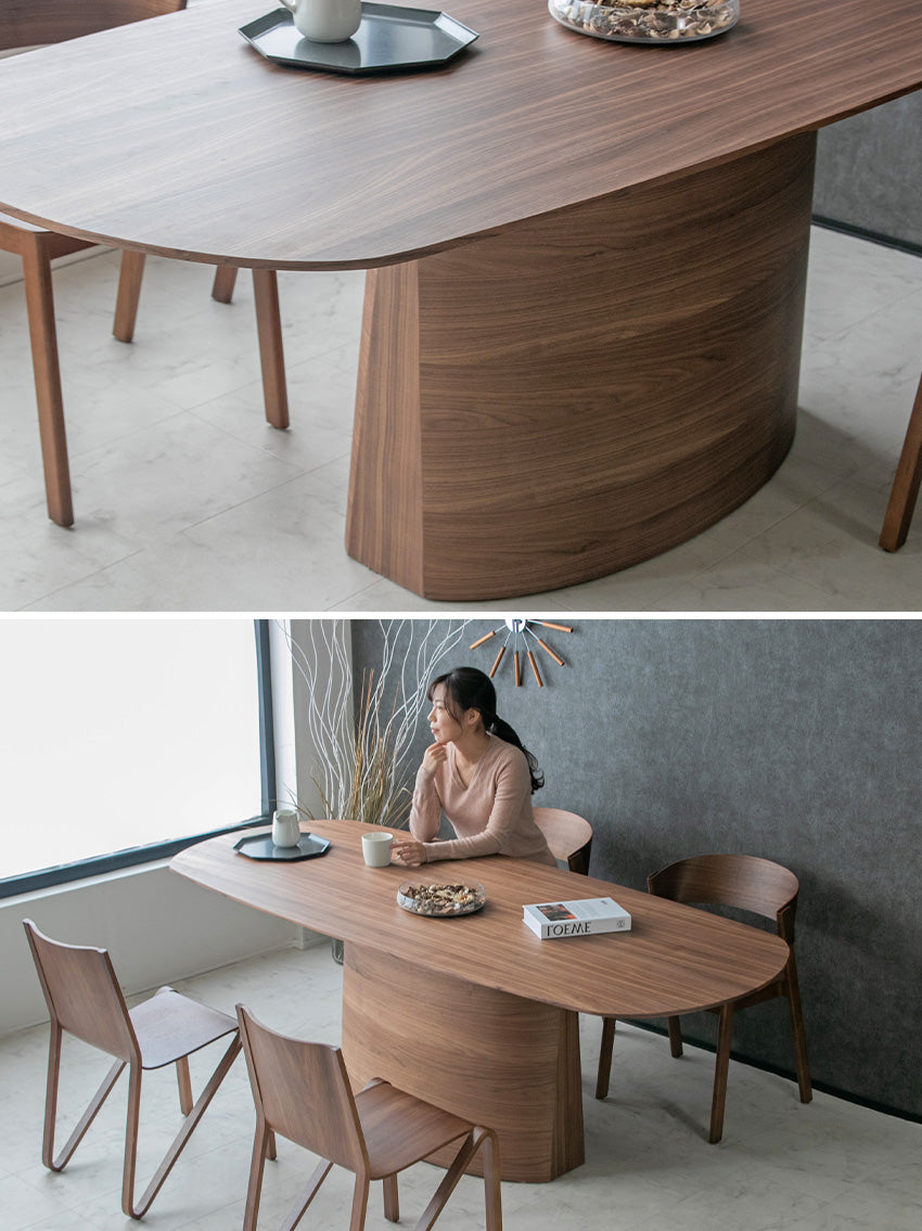 ダイニングテーブル 単品 180cm 6人用 4人用 ウォールナット ブラウン