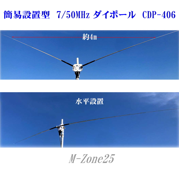 ダイポールアンテナ むせんZONE25｜アマチュア無線機・トランシーバー