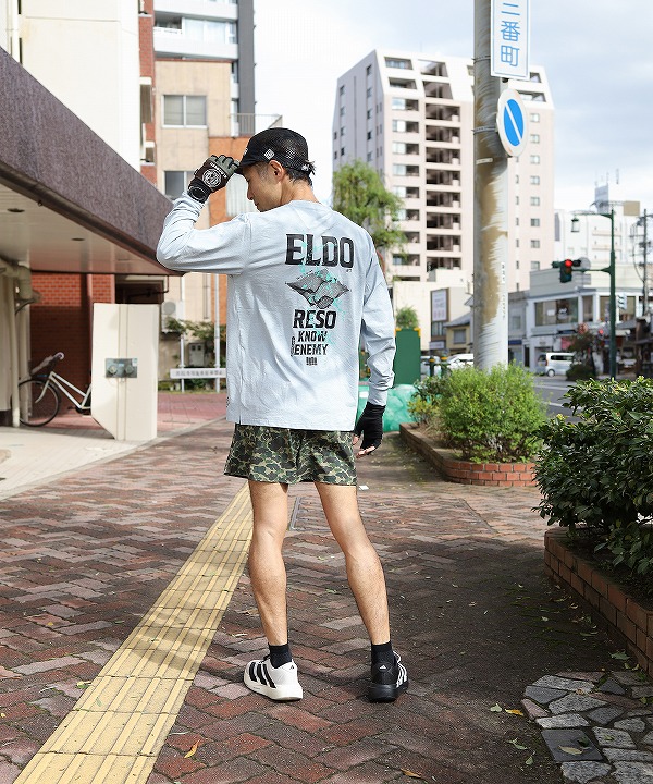 エルドレッソ/ELDORESO Splashes Long Tee（全2色） [カットソー(長袖