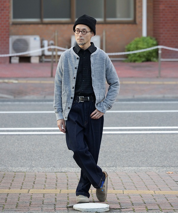 ケパニ/Kepani ラフィー裏起毛 ALBANY CREW CARDIGAN0（全2色