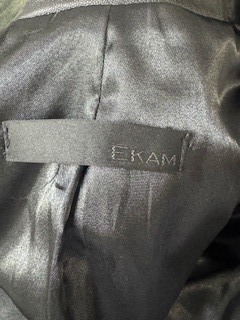 EKAM / ゴートスキン変形ライダースジャケット L ブラック O-25-04-04