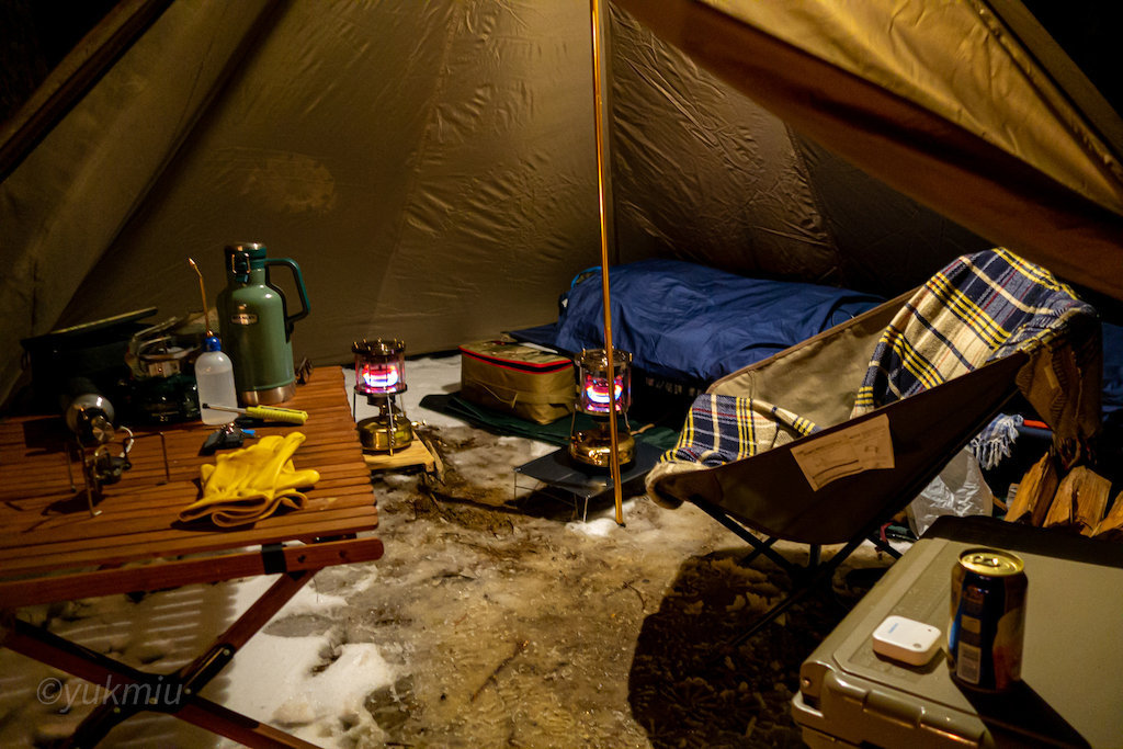 銀河もみじキャンプ場でジムニー雪中キャンプ！テントはスランバー