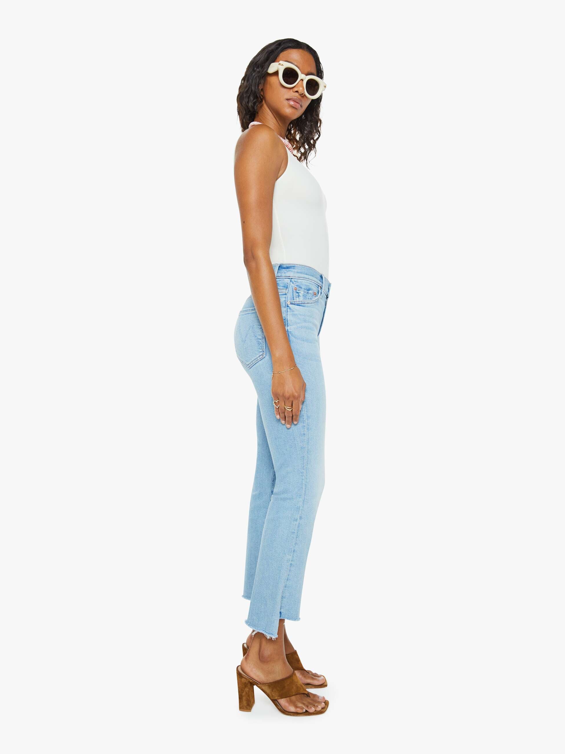 The Insider Crop Step Fray - Beaming | MOTHER DENIM
