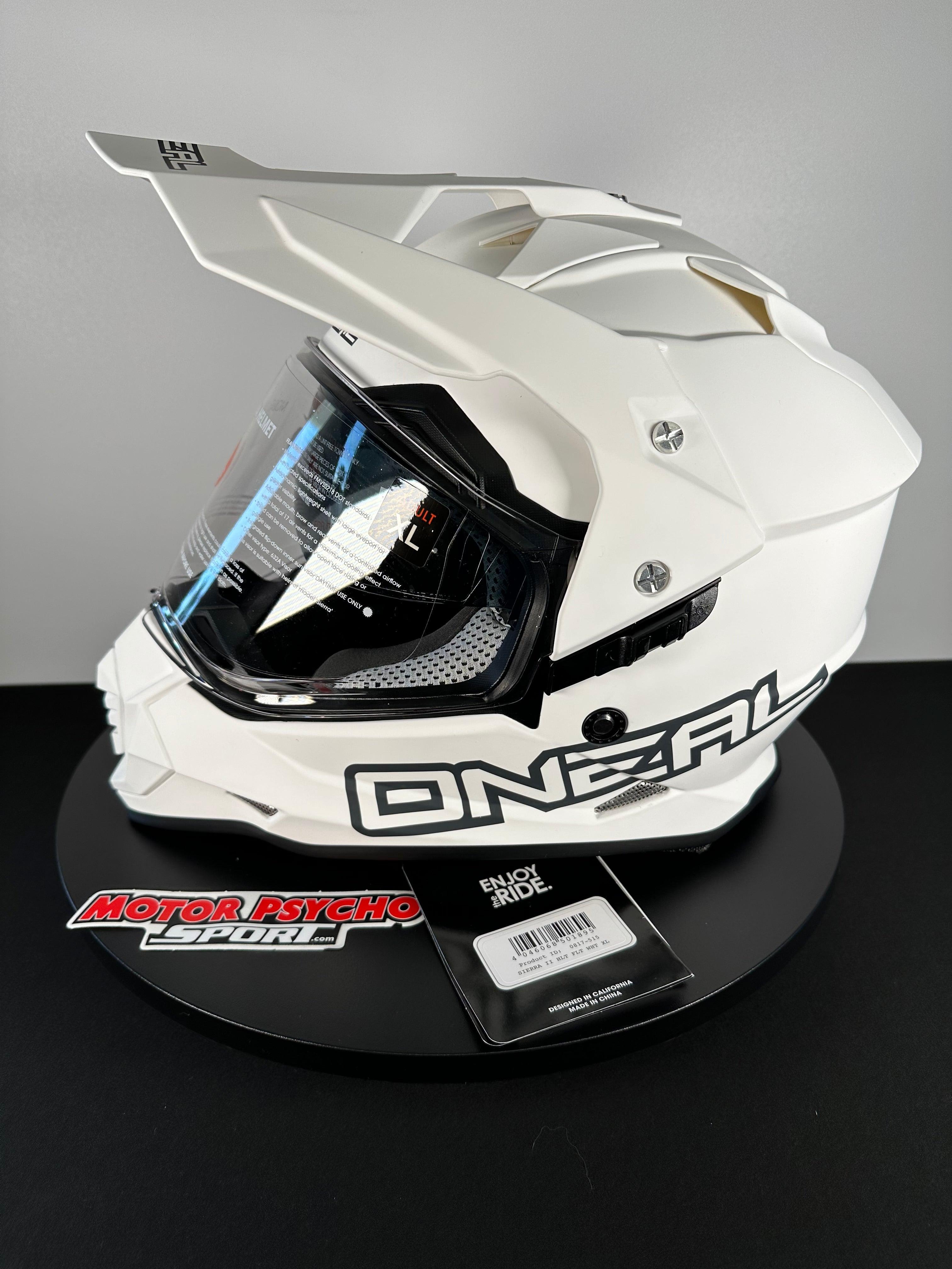 O'Neal Sierra II Helmet White – Motor Psycho Sport