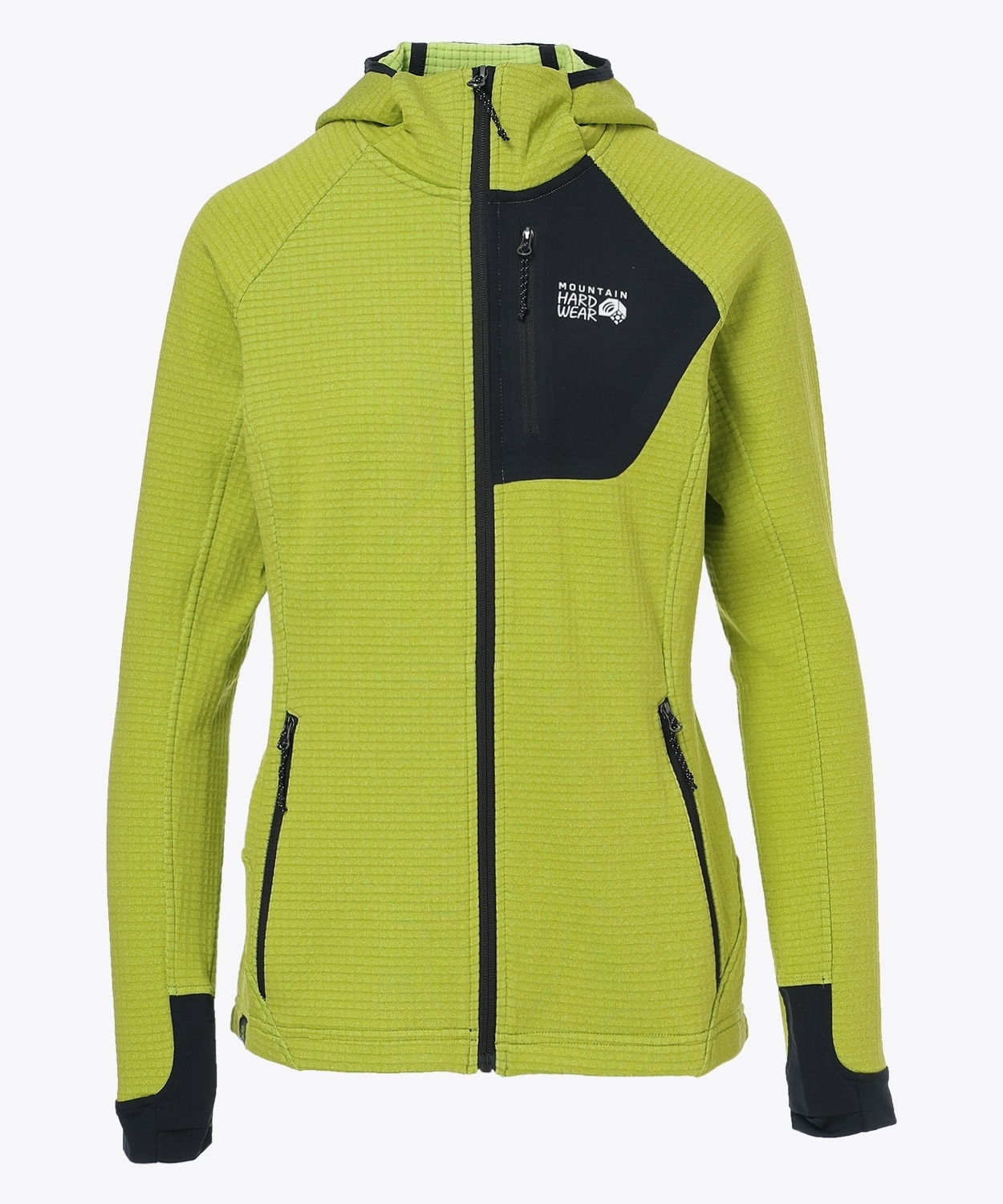 ポーラテックパワーグリッドFZフーディ(XS Python Green Heather Black