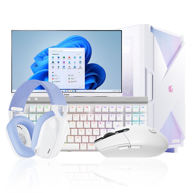 NEXTGEAR JG-A5G60（ホワイト5点セット）│デスクトップパソコンの通販