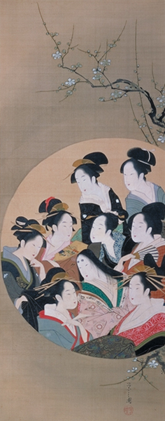 円窓九美人図 – MOA美術館 | MOA MUSEUM OF ART