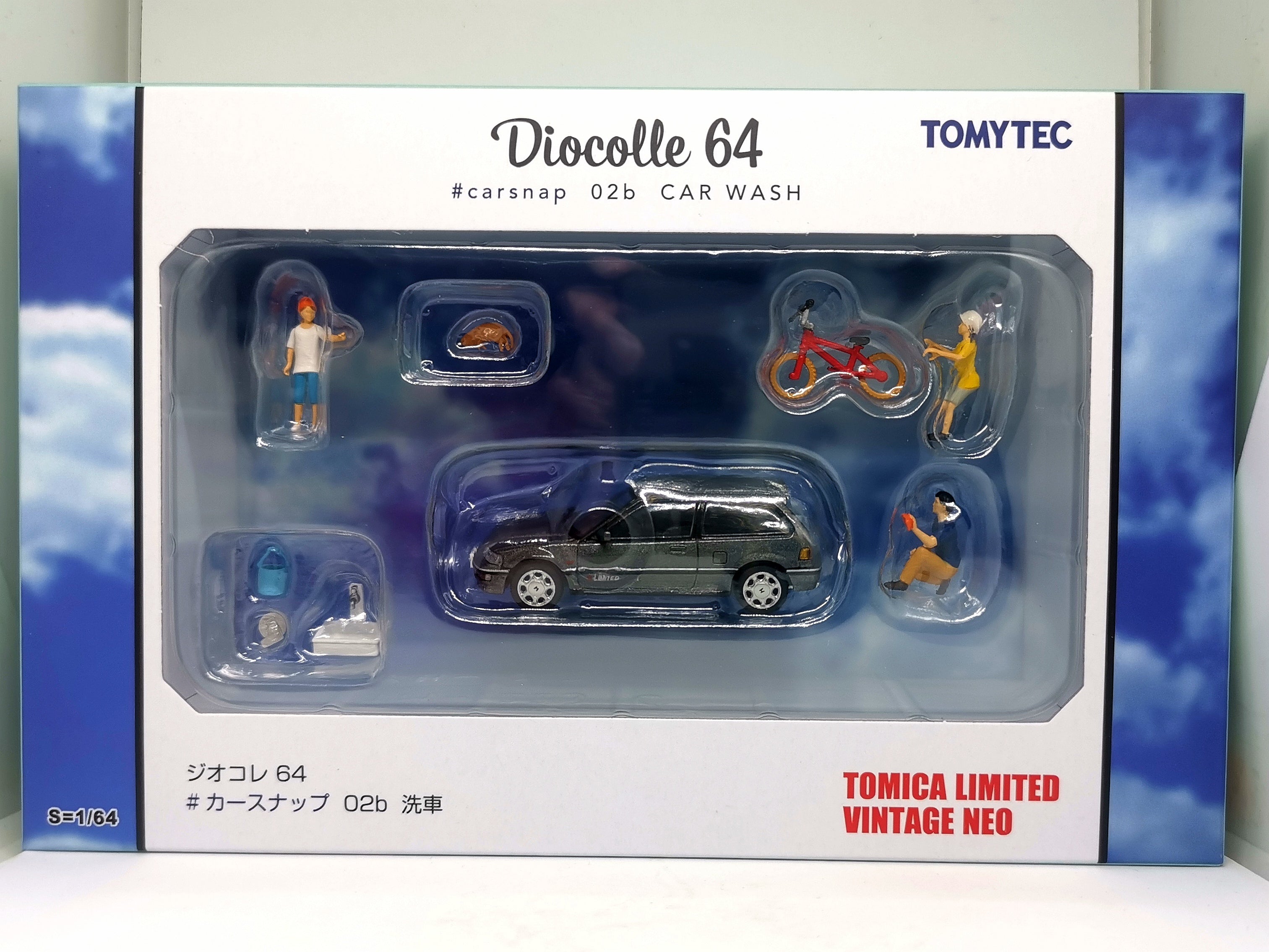 Tomytec Limited Vintage Neo Diocolle64 Car Snap 02b Car Wash