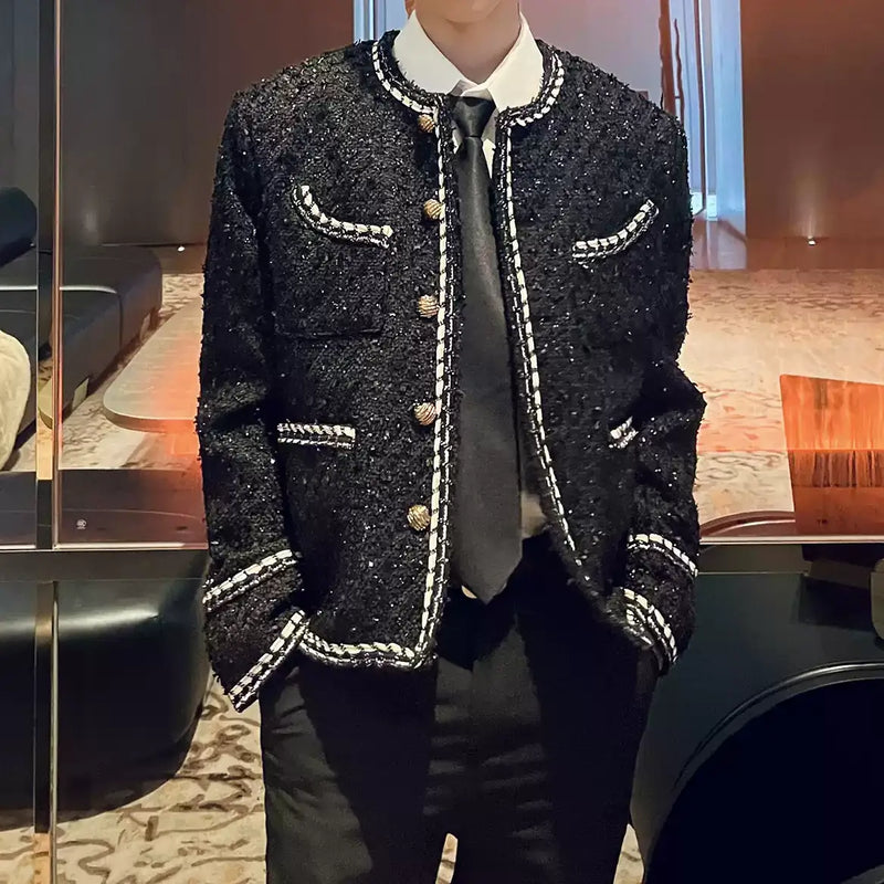 ラグジュアリーモードツイードジャケット mf2956【韓国モード