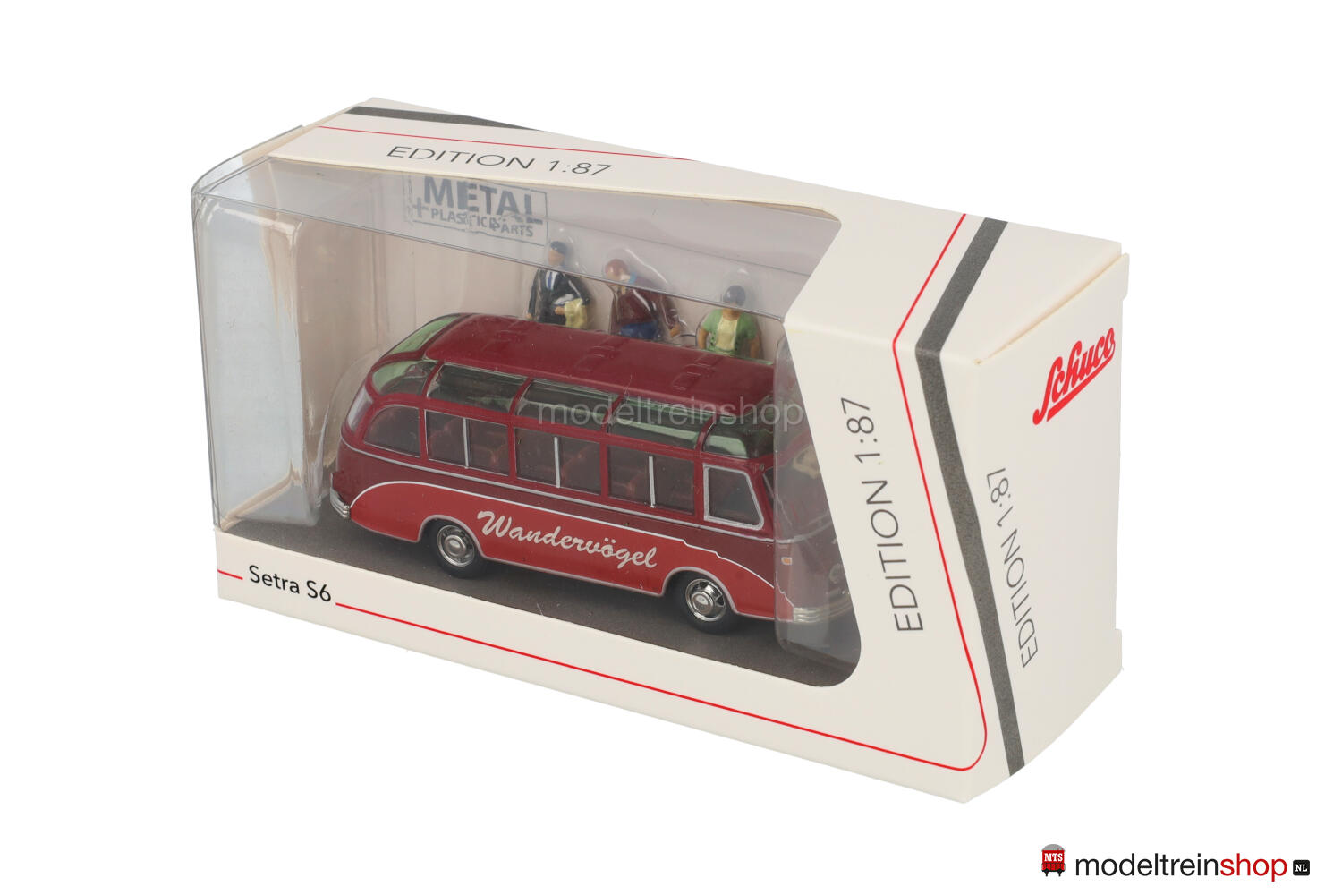 Schuco H0 26692 Setra S6 Die Wandervögel & 5 figuren - Modeltreinshop