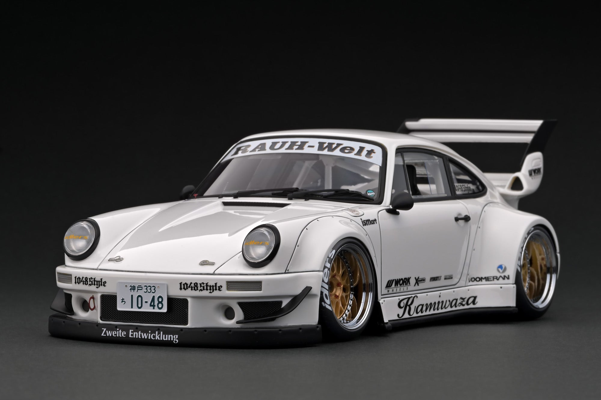 Ignition Model 1:18 Porsche 930 RWB in White – Model Cars Houston