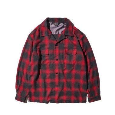 TOWNCRAFT,タウンクラフト,50S W-FLAP OPEN COLLAR SHIRTS,オンブレ
