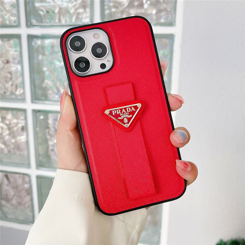 プラダ アイフォンケース 16/15/15pro バンド付き prada風 iphone14