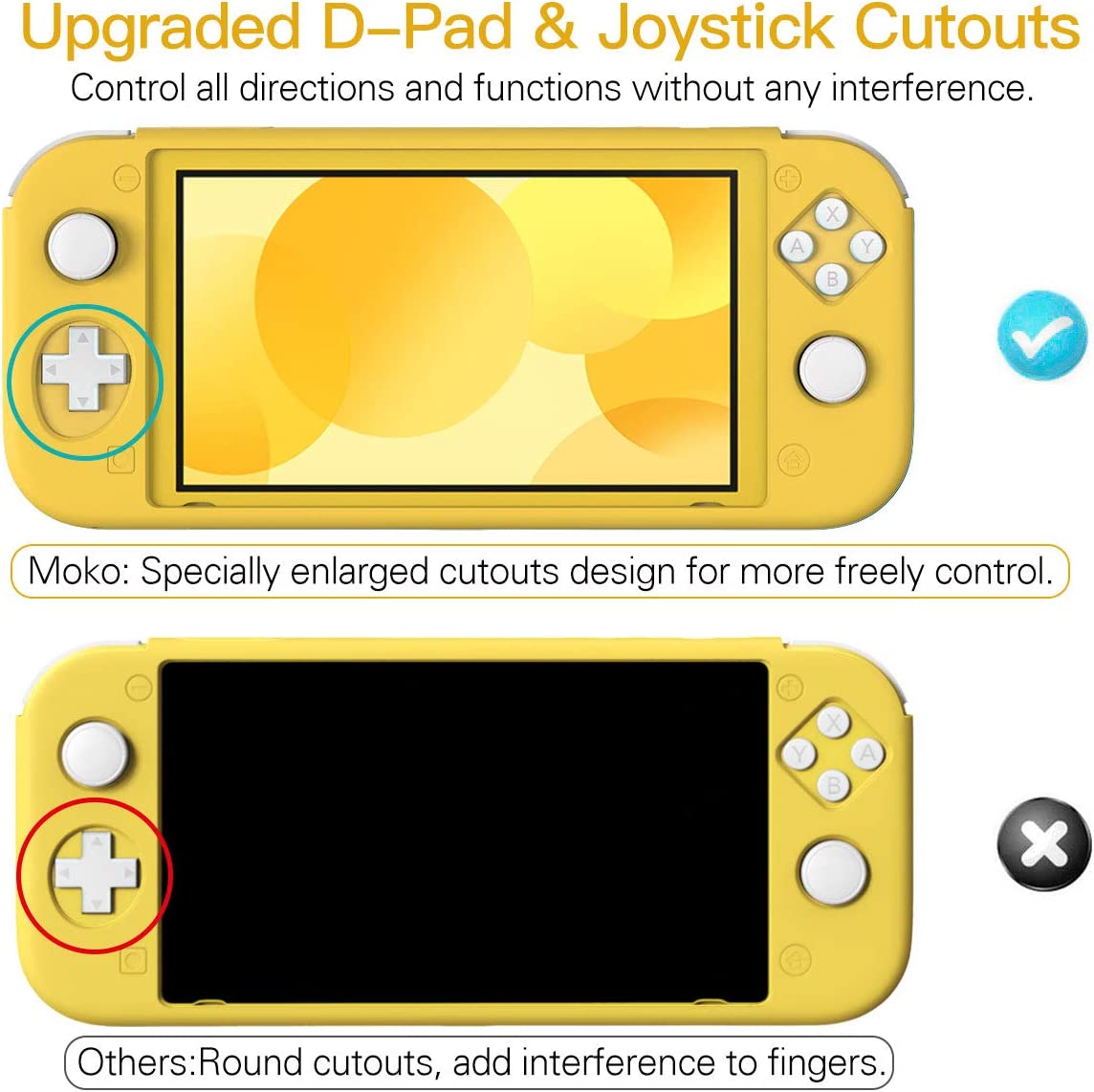 MoKo Case Compatible with Nintendo Switch Lite, Silicone