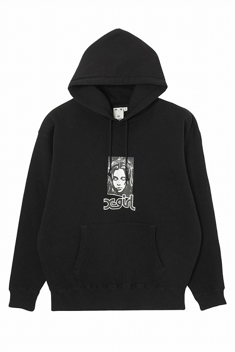 X-girl エックスガール 105241012006 GRUNGE FACE SWEAT HOODIE X-girl