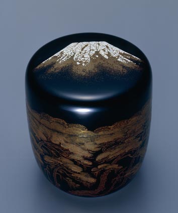 三保の富士蒔絵棗 - 国立工芸館