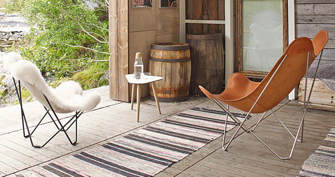 BKFチェア バタフライチェア マリポサ ブラウン クエロ CUERO BKF