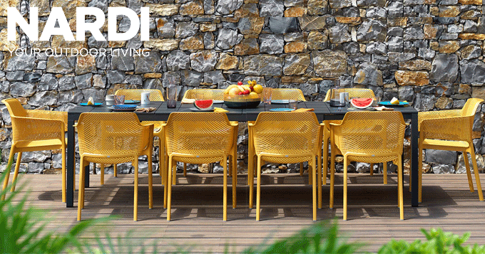 ナルディ アウトドアリビング イタリア おしゃれな ガーデンセット