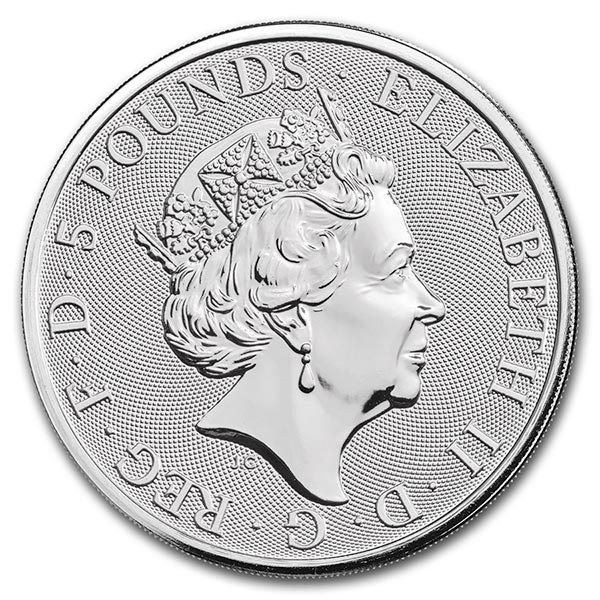 Buy 2 Oz British Silver Falcon of the Plantagenets Coins [The