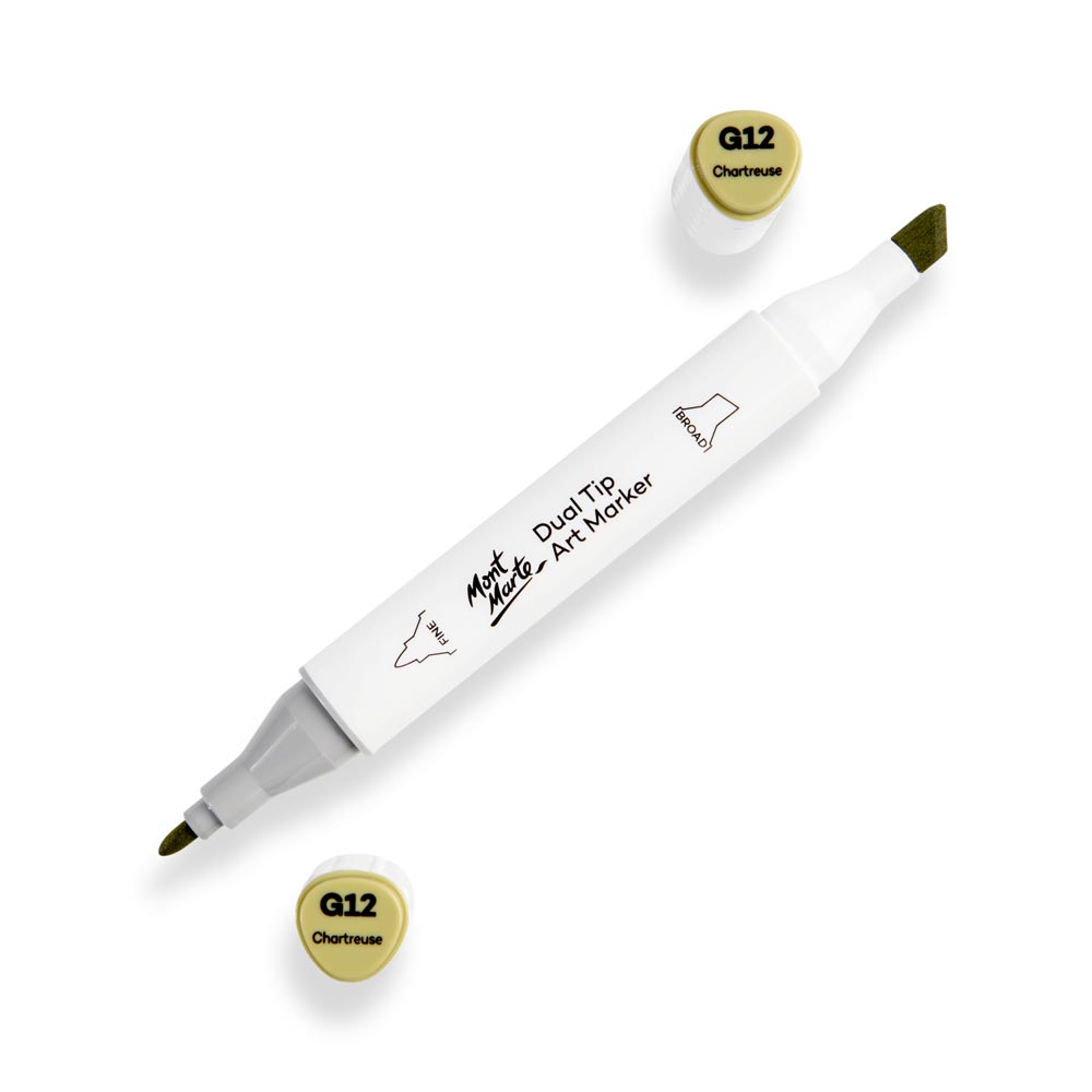 Dual Tip Art Marker Premium - Chartreuse G12