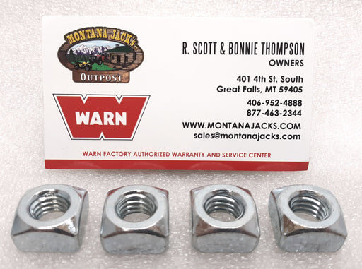 WARN 98278 Square Nut for M8274 Truck Winch- 4 Pack - 7/16-14