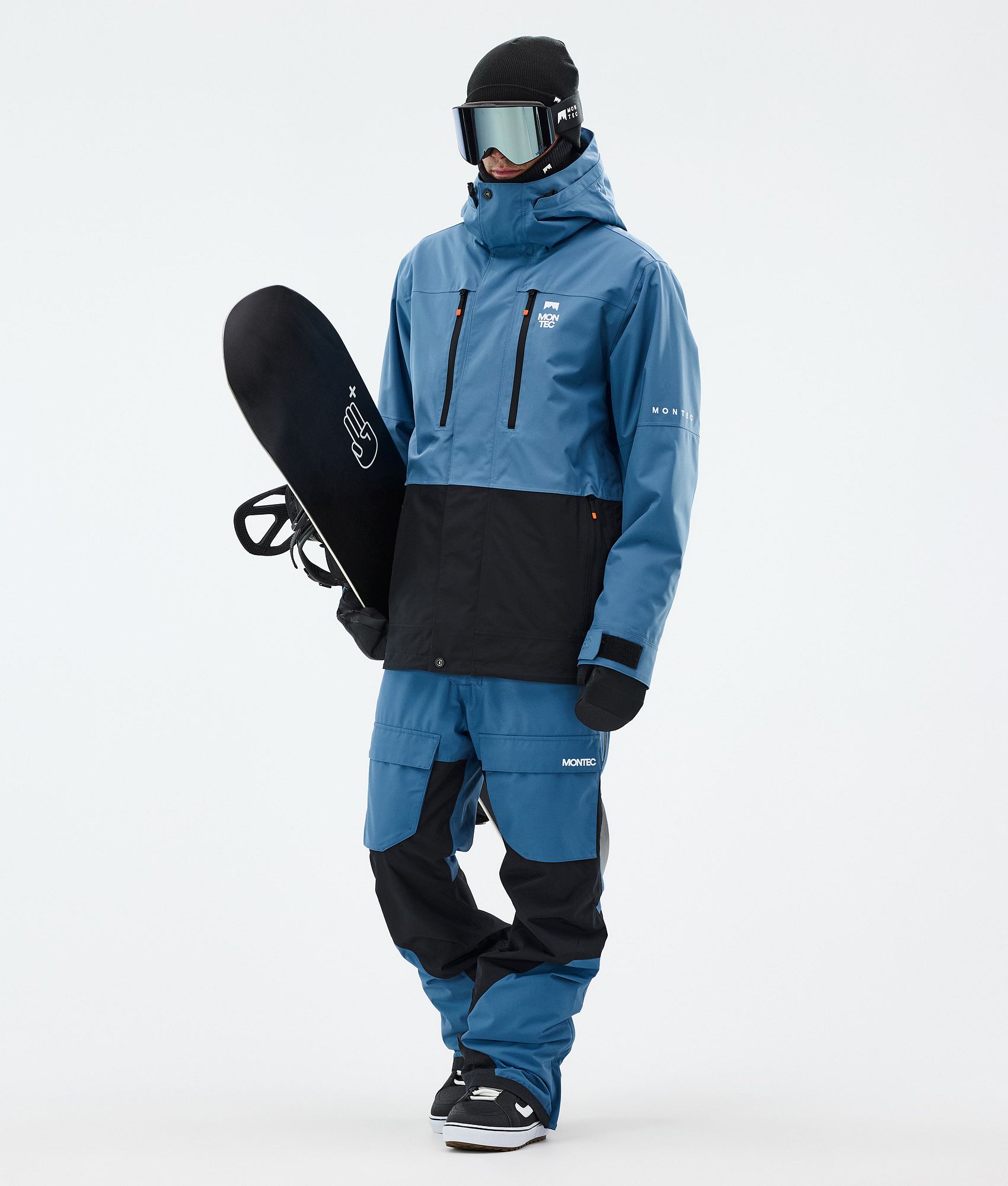 Montec Fawk Snowboard Jacket Men Blue Steel/Black | Montecwear CA