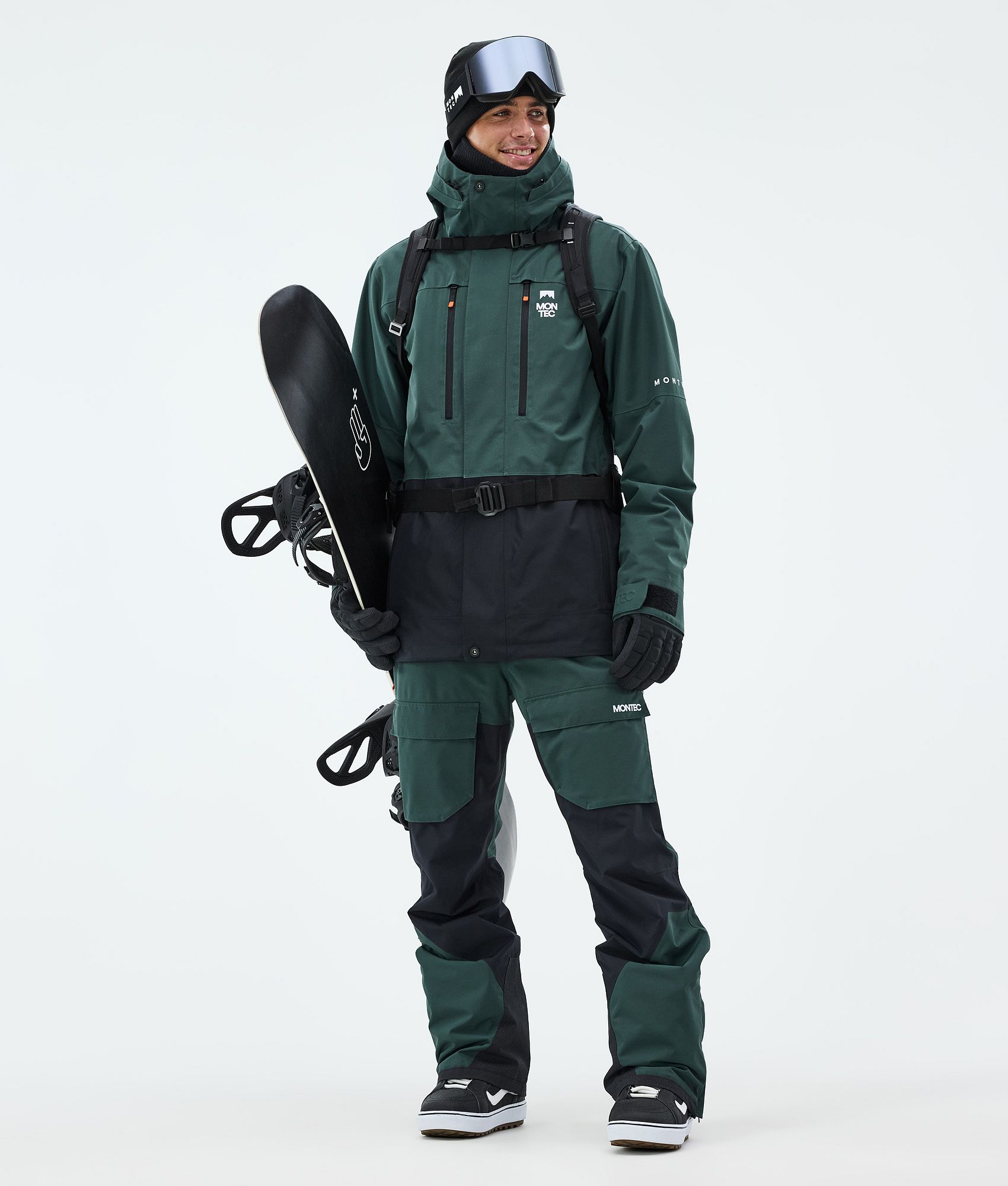 Montec Fawk Snowboard Jacket Men Dark Atlantic/Black | Montecwear.com