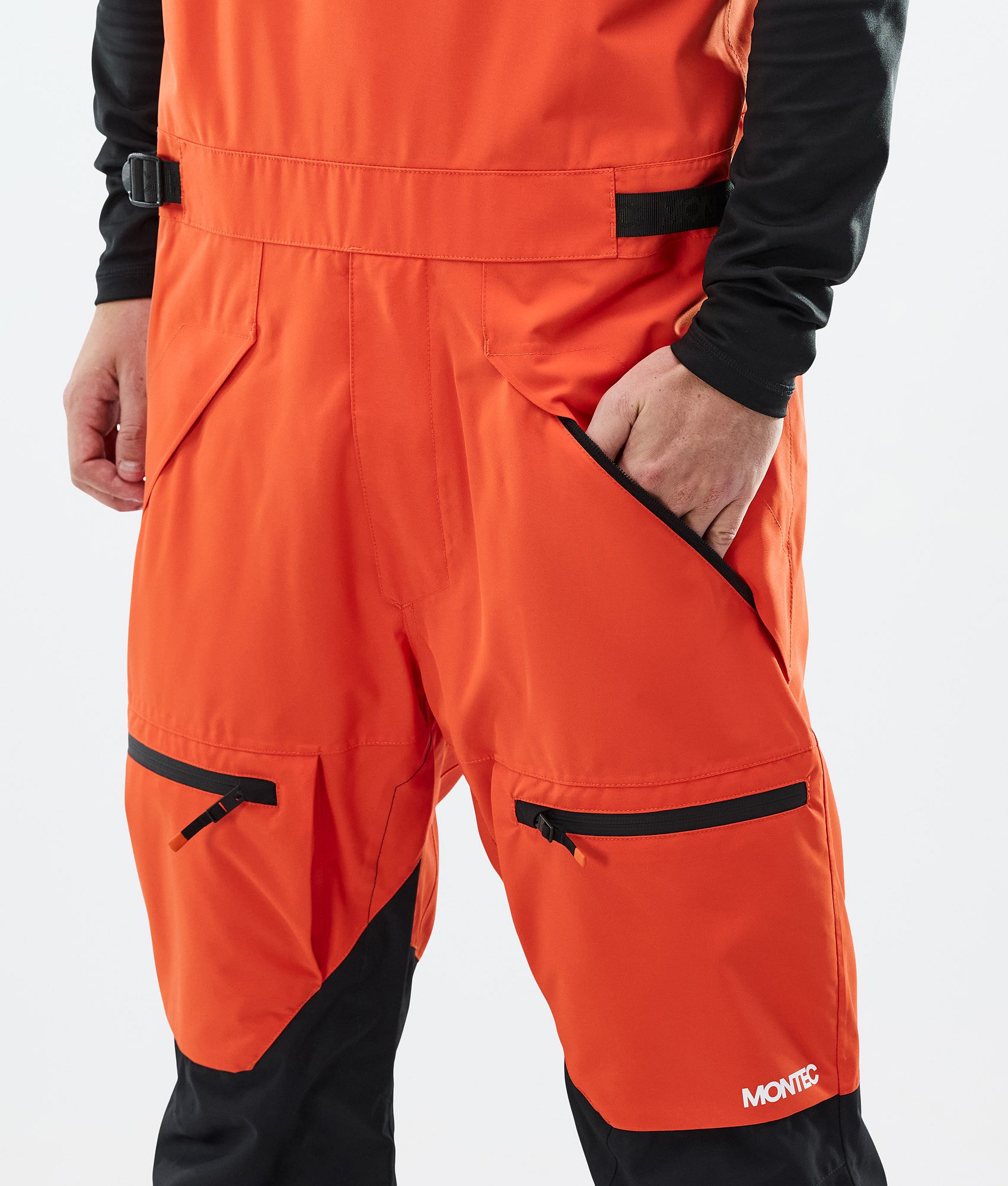 Montec Arch Snowboard Pants Men Orange/Black | Montecwear CA