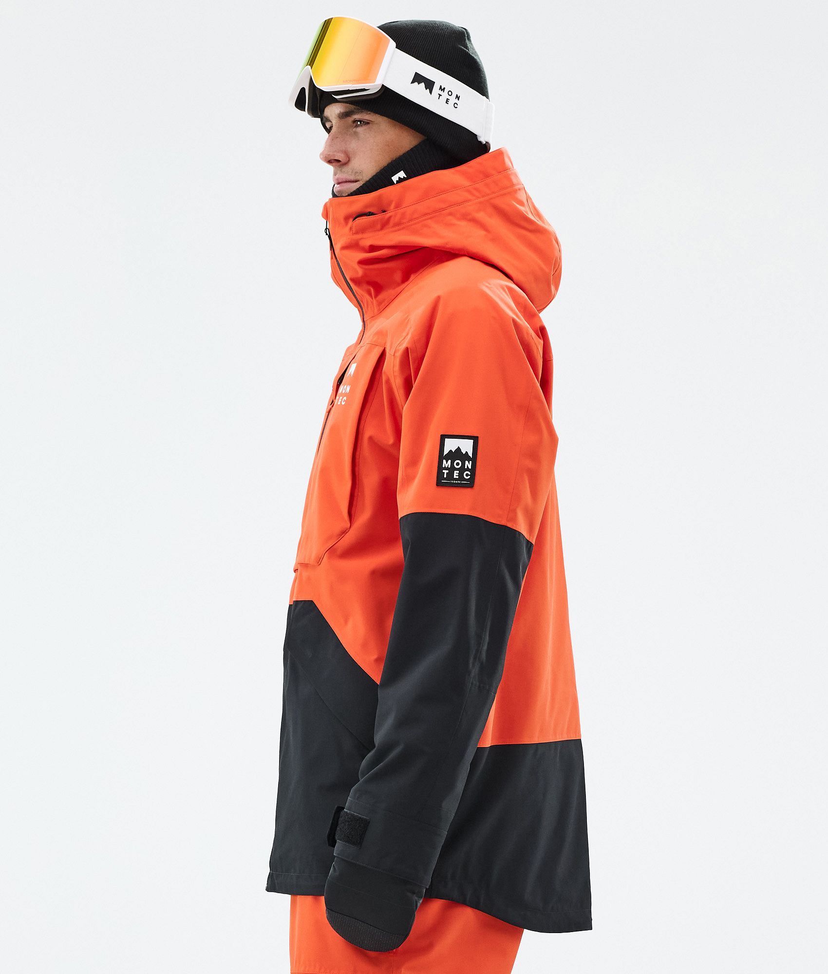 Montec Arch Ski Jacket Men Orange/Black | Montecwear.com