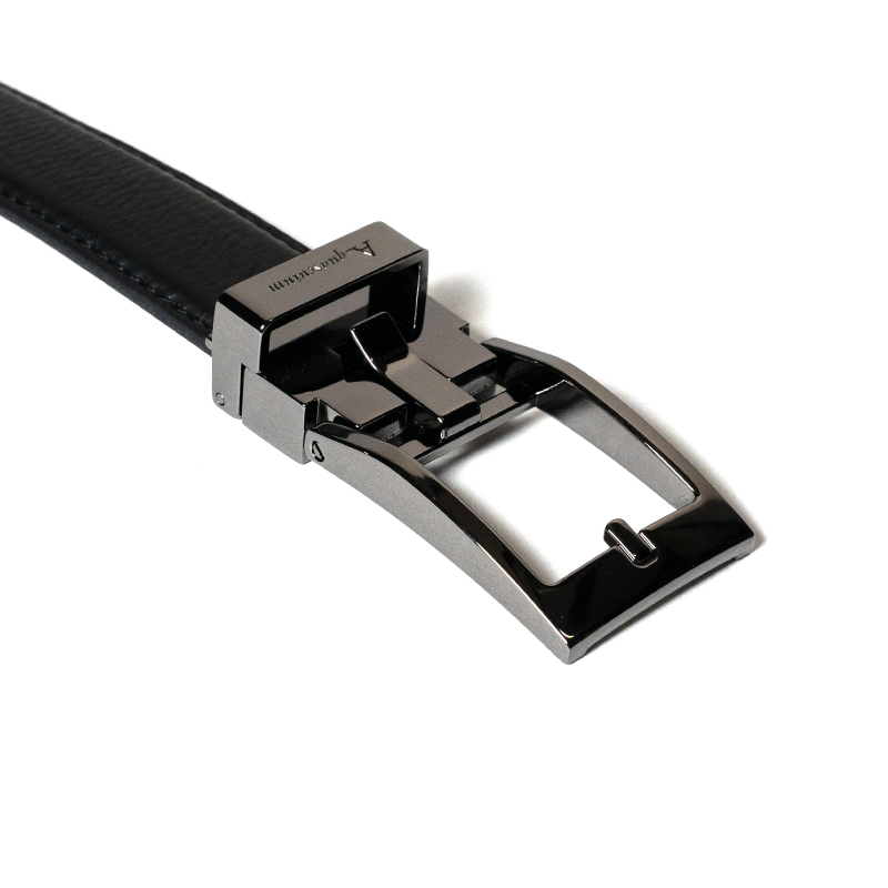 アクアスキュータム｜穴無しベルト クロニッケルバックル｜クリック