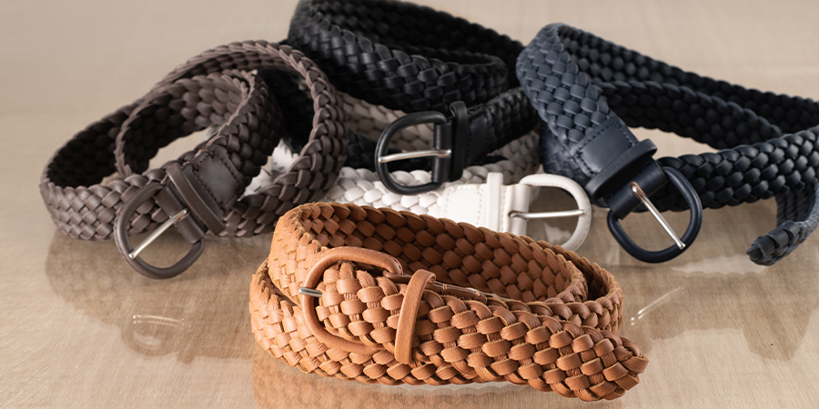 レザーメッシュベルト｜メンズカジュアル｜日本製【MORIYA公式通販】