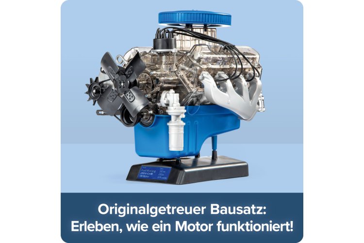 1:4 Franzis 67501-9 Ford Mustang V8 Motor Engine Kit - V8 Model Engine