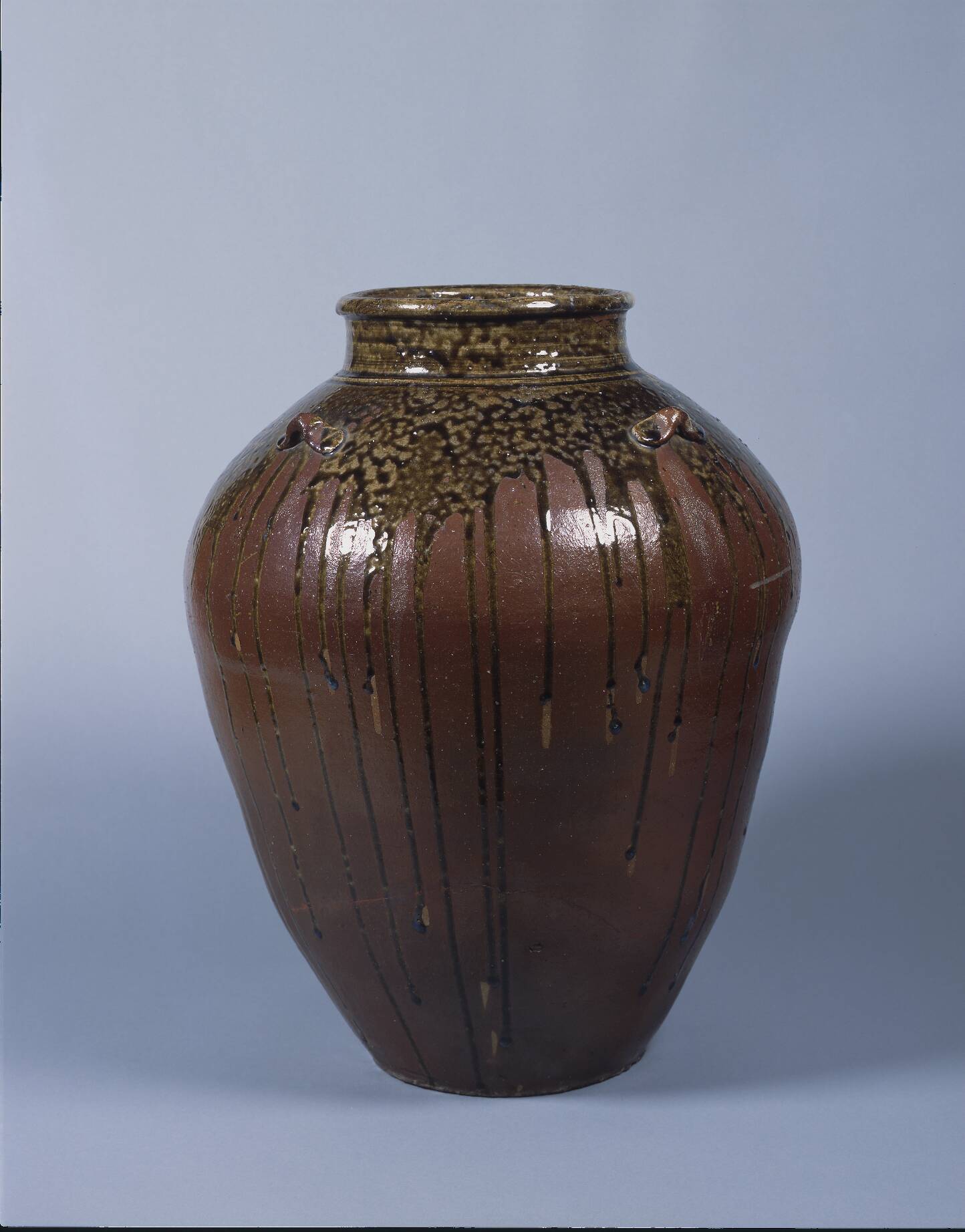 赤土部灰釉四耳壺 – 兵庫陶芸美術館 収蔵品データベース