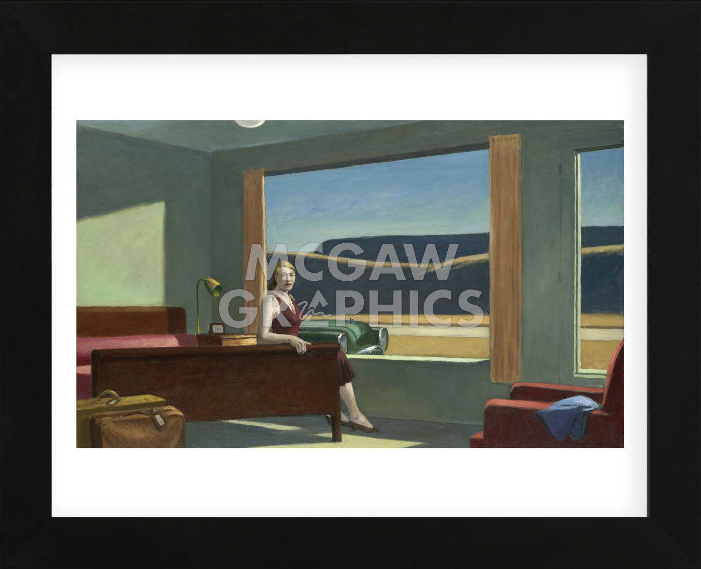 Western Motel, 1957 (Framed) | McGaw Graphics