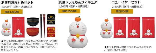 ドラえもんのクリスマス・お正月アイテムが郵便局のネットショップにて