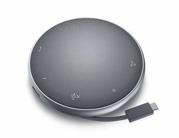 デル、円盤ボディにスピーカー・マイク・多ポートを搭載した「USB-C