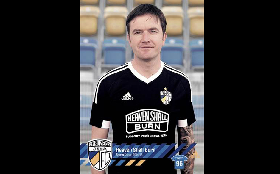 Heaven Shall Burn als Sponsor auf FC Carl Zeiss Jena-Trikots