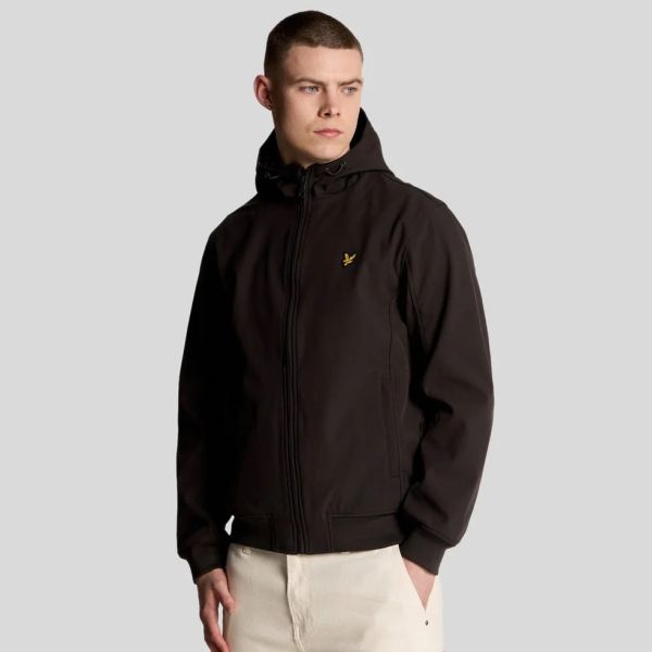 Lyle & Scott Mesh Back Softshell Jack Antraciet | Mezaldy.com