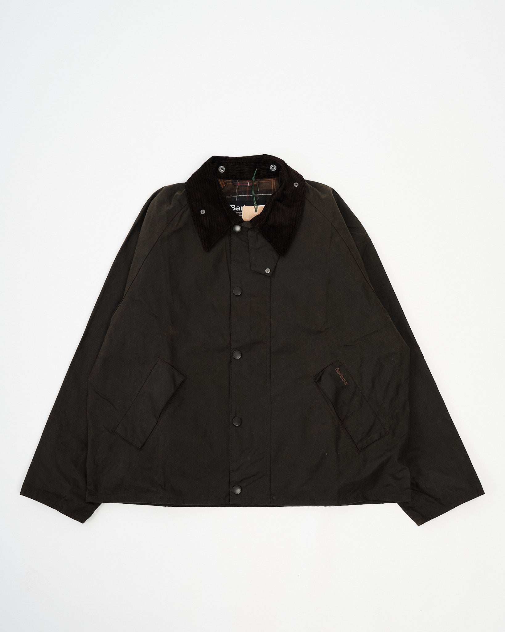 OS Transport Wax Jacket Olive by Barbour - Meadow