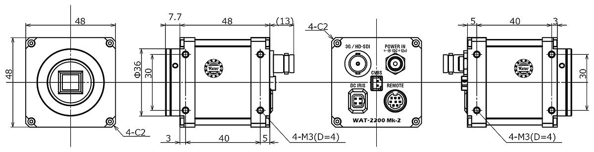 WATEC CSマウント HD-SDIカメラ | 技術通販 美舘イメージング