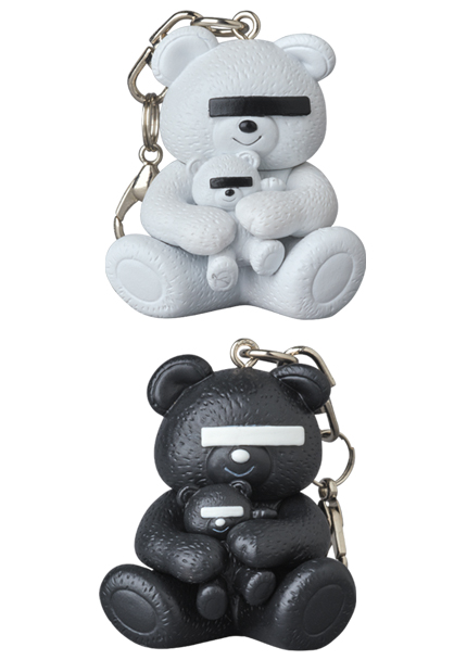 MEDICOM TOY - KEYCHAIN UNDERCOVER BEAR WHITE／BLACK