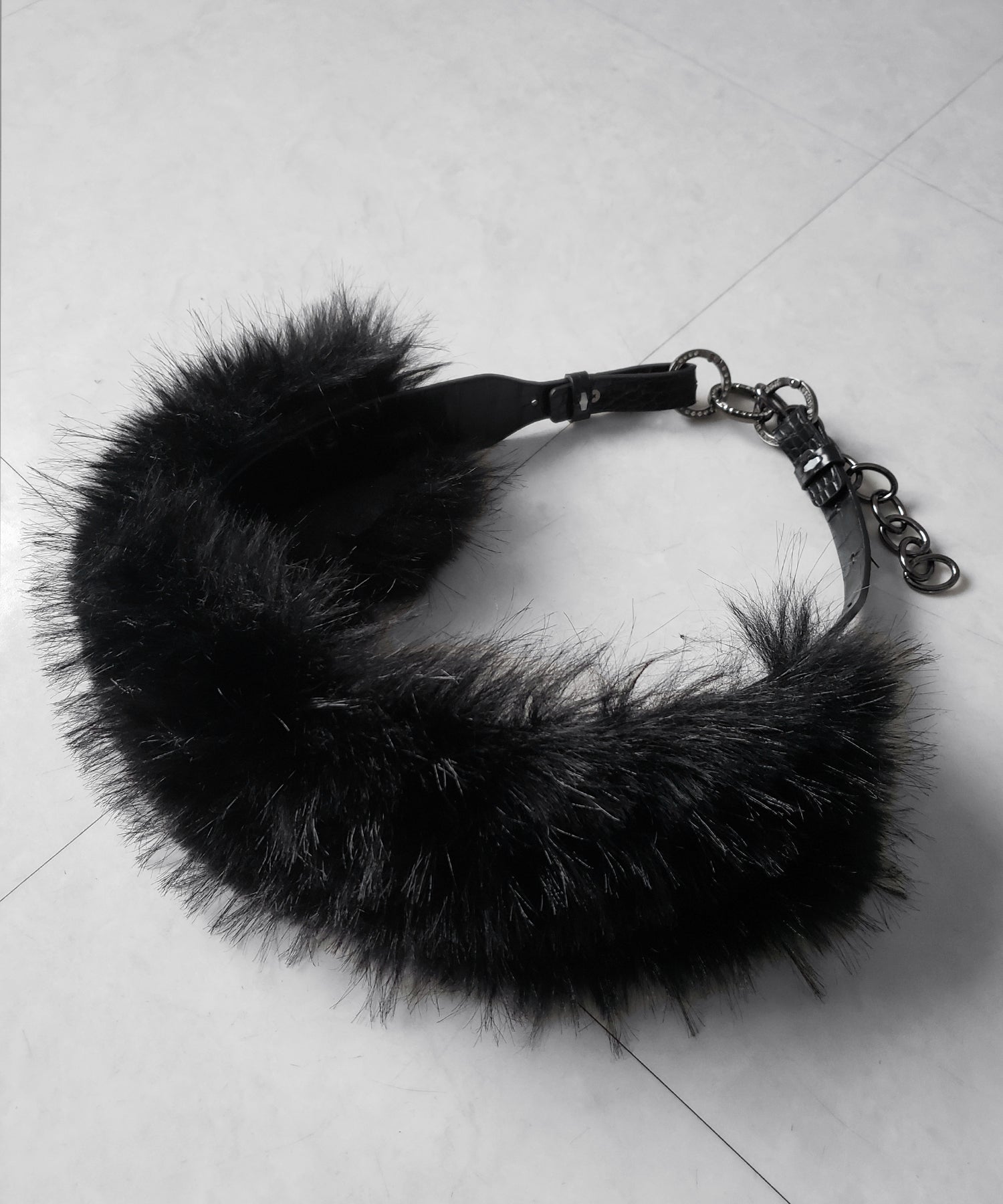 ボリュームフェイクファーベルト ／ volume fake fur belt