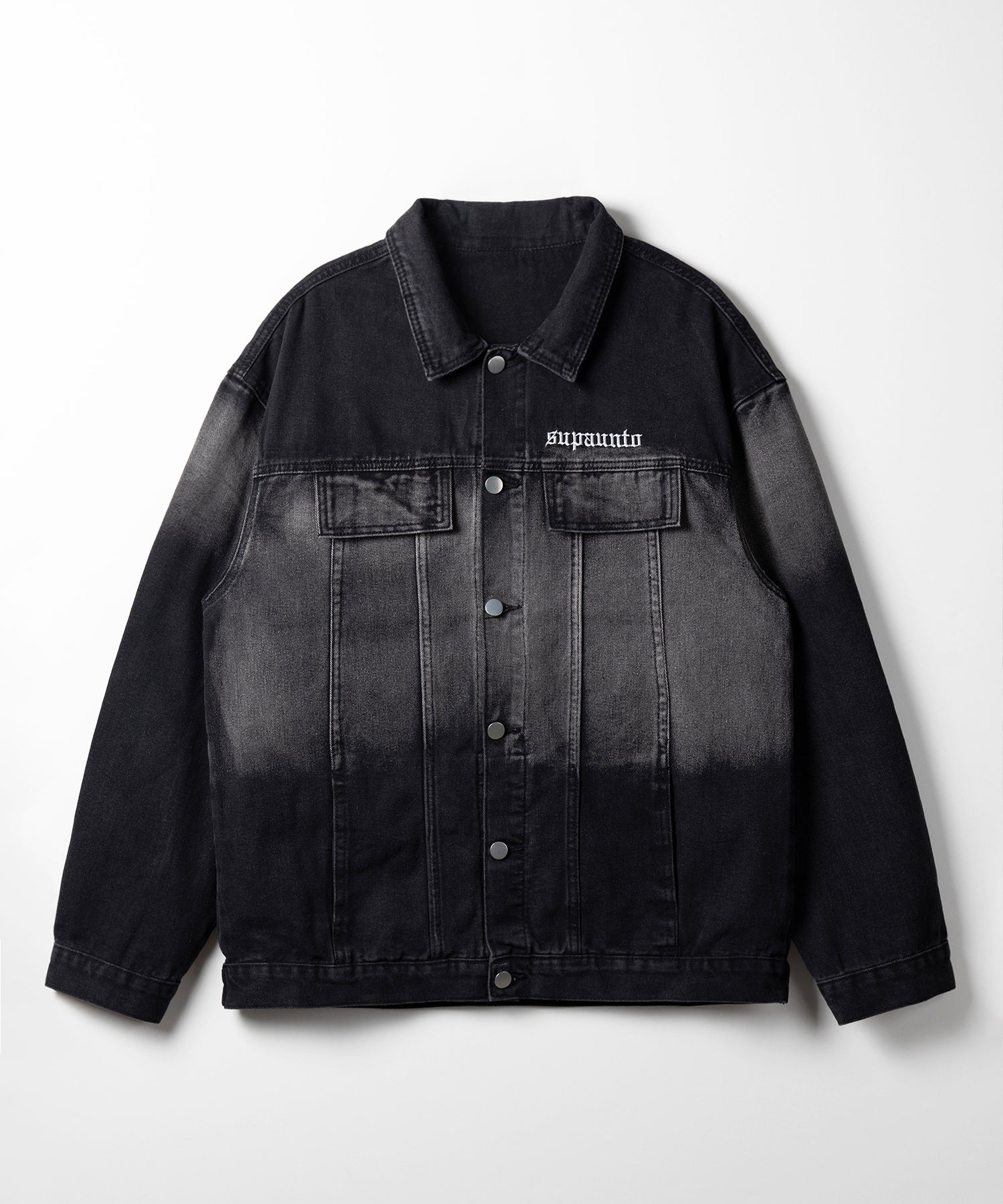 グラデーションヴィンテージウォッシュオーバーデニムジャケット