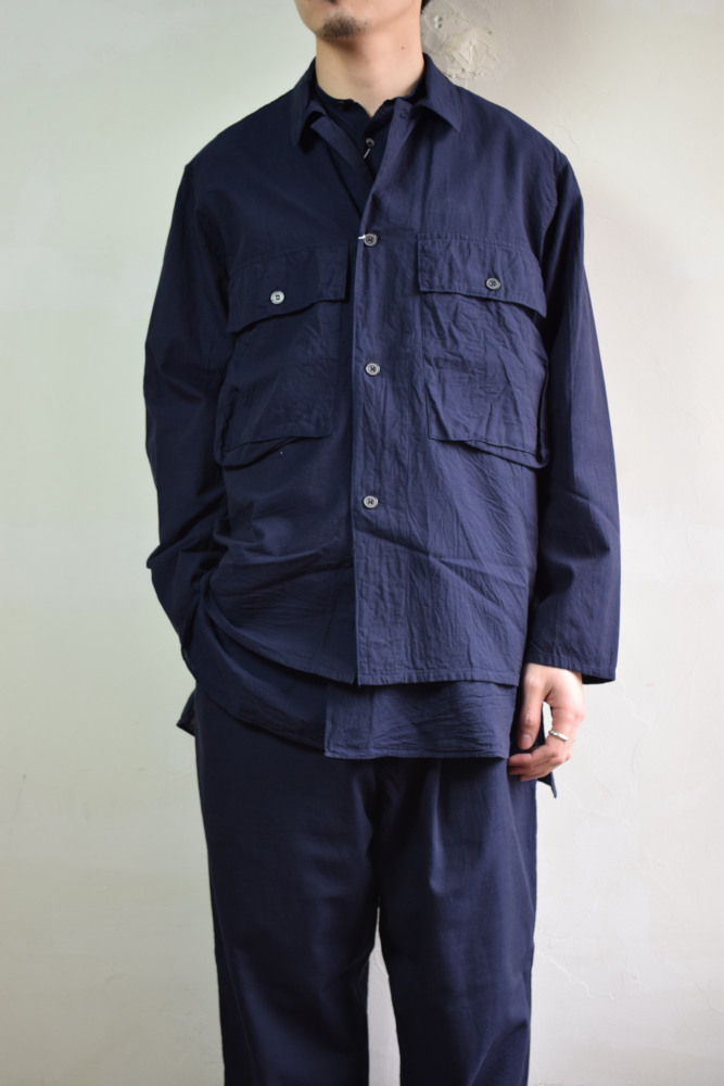 COMOLI (コモリ) ベタシャン ユーティリティージャケット [NAVY] が