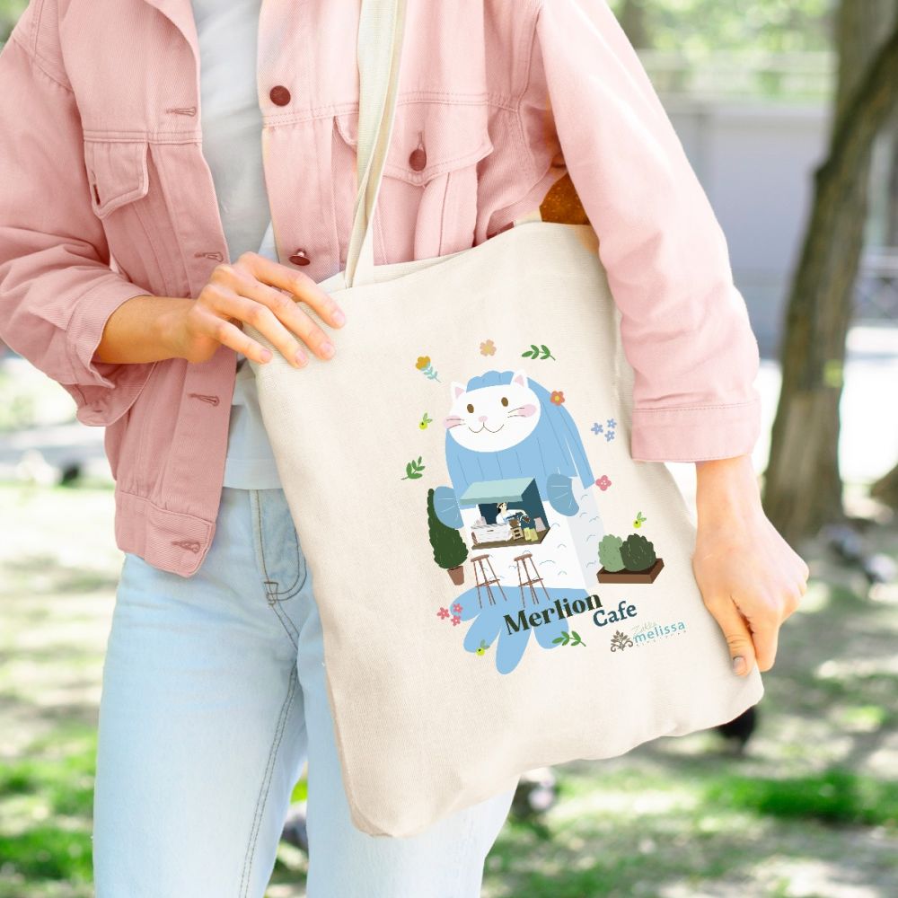 マーライオンカフェトートバッグ