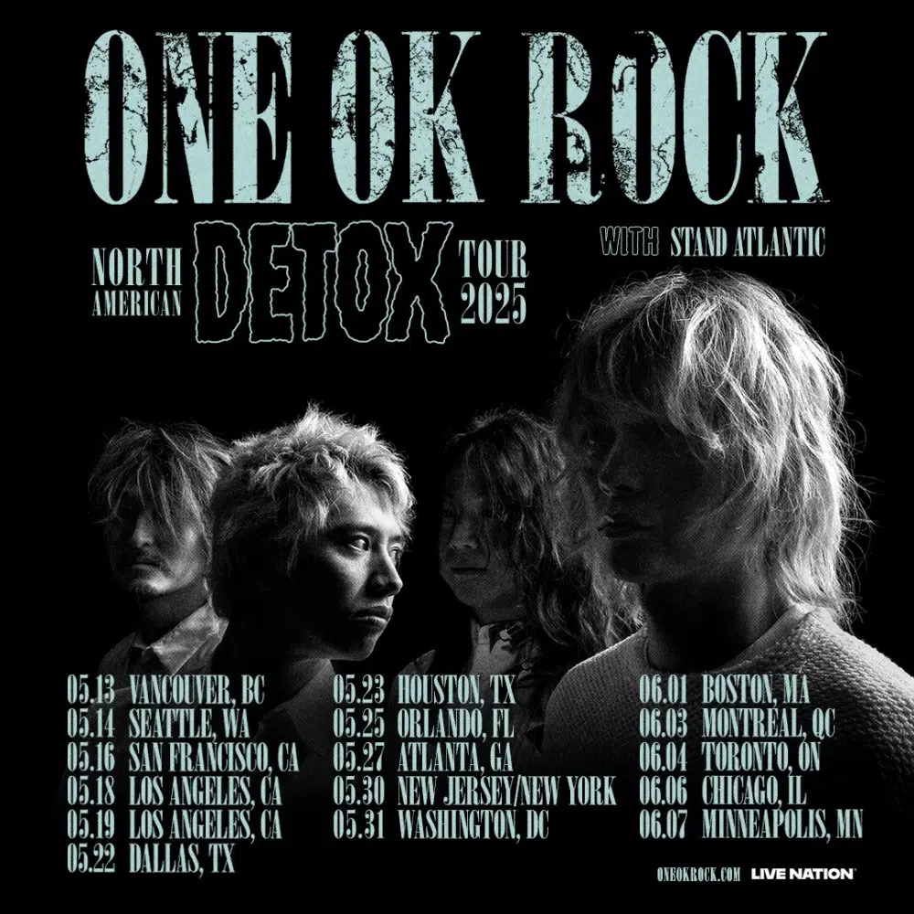 One OK Rock announces 2025 North American Detox tour with Stand
