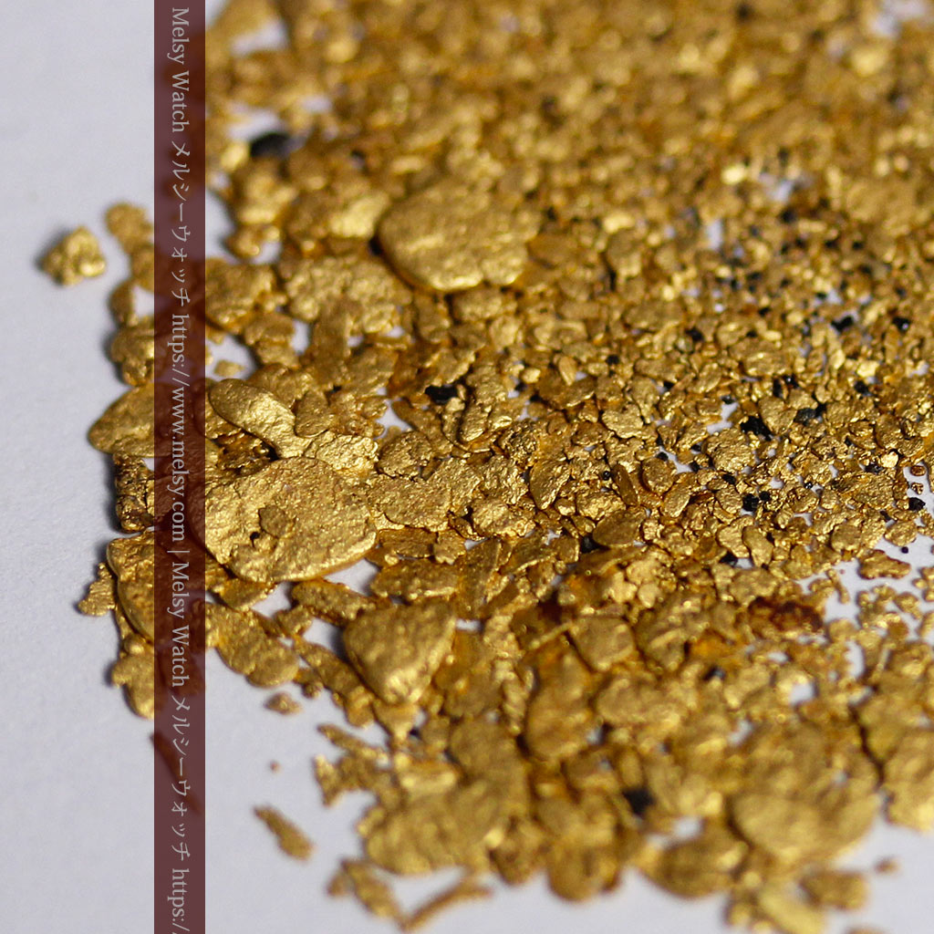 3.0gの小さな砂金・薄片金 ビクトリア州Mitta Mitta産 - 自然金と金塊