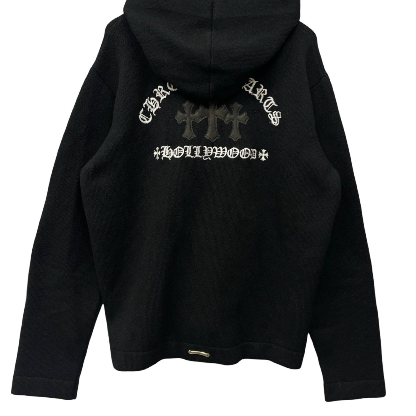 CHROME HEARTS King Taco 3 Cemetery Cross Cashmere Zip Up Hoodie