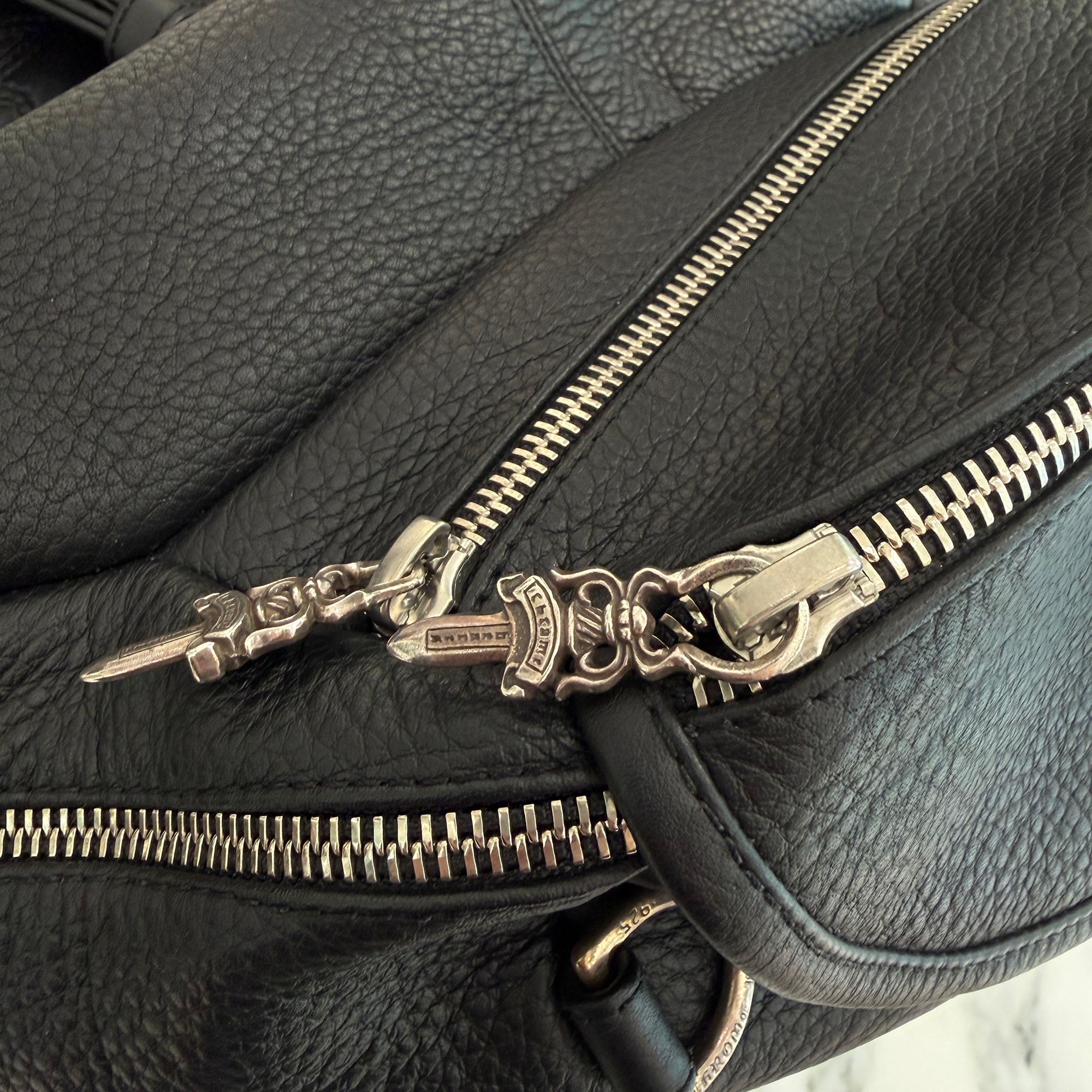 CHROME HEARTS 1 SNAT PACK LEATHER WAIST BAG クロムハーツ 1スナット