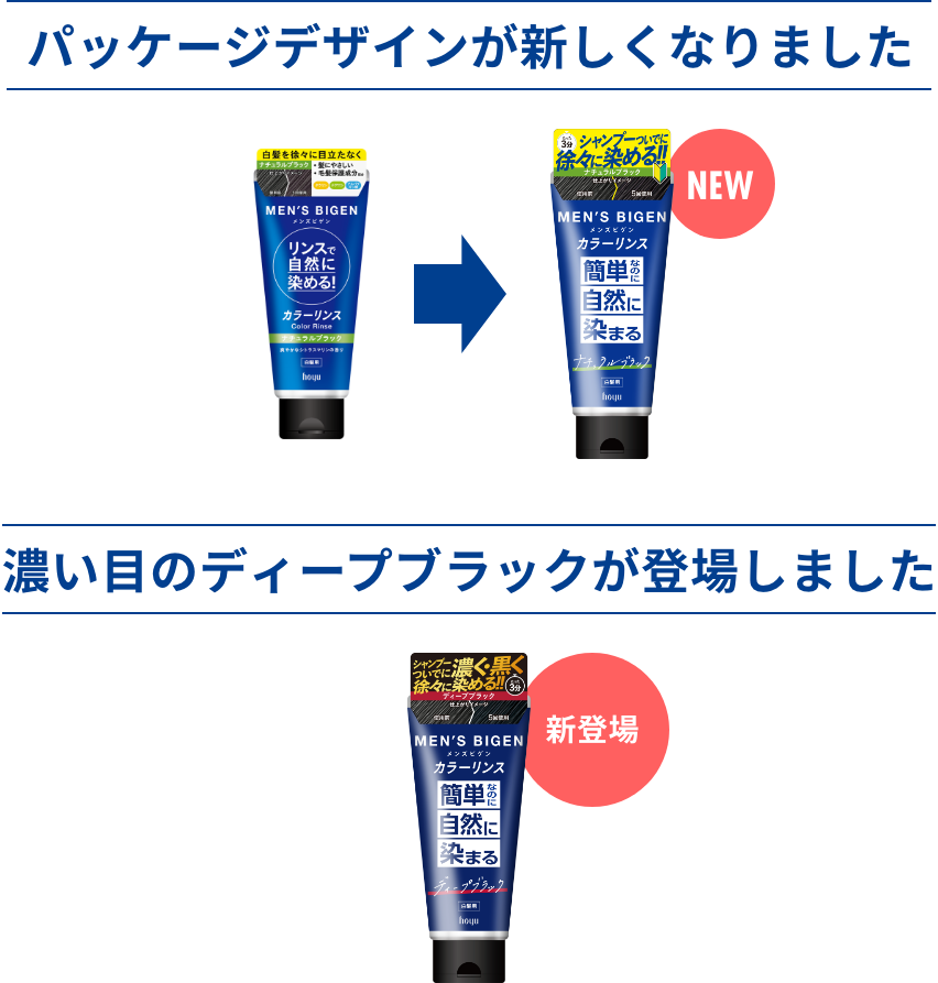 メンズビゲン カラーリンス （白髪染め/セルフカラー）｜MEN'S BIGEN